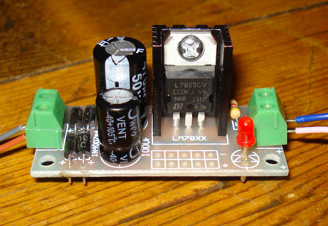 LM317 voltage regulator.