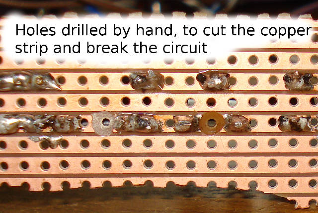 Cut the stripboard